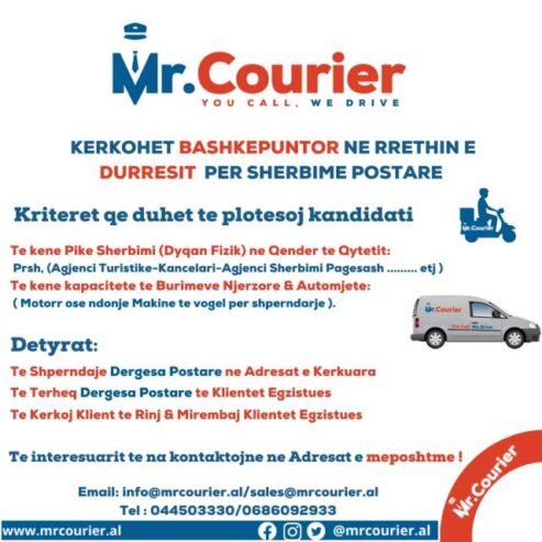 Durres, Kerkohet Bashkepuntor si Perfaqesues te Sherbimeve Postare