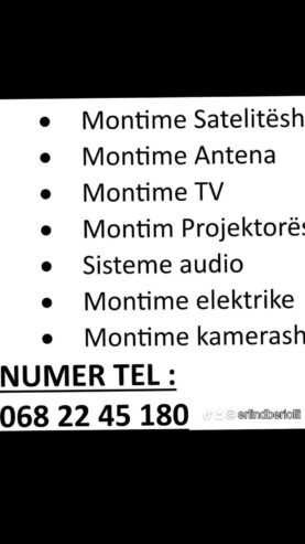 Servis montim satelitesh ..antenash digitale….mo