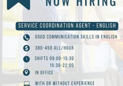 Tirane, ofroj vend pune Service Coordination Specialist – English Language