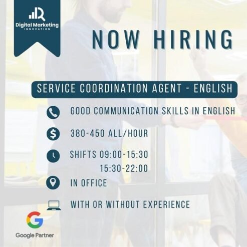 Tirane, ofroj vend pune Service Coordination Specialist – English Language