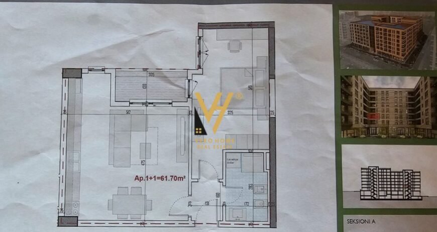 SHITET APARTAMENT 1+1 RINGSIDE RESIDENCE 75.000 EU