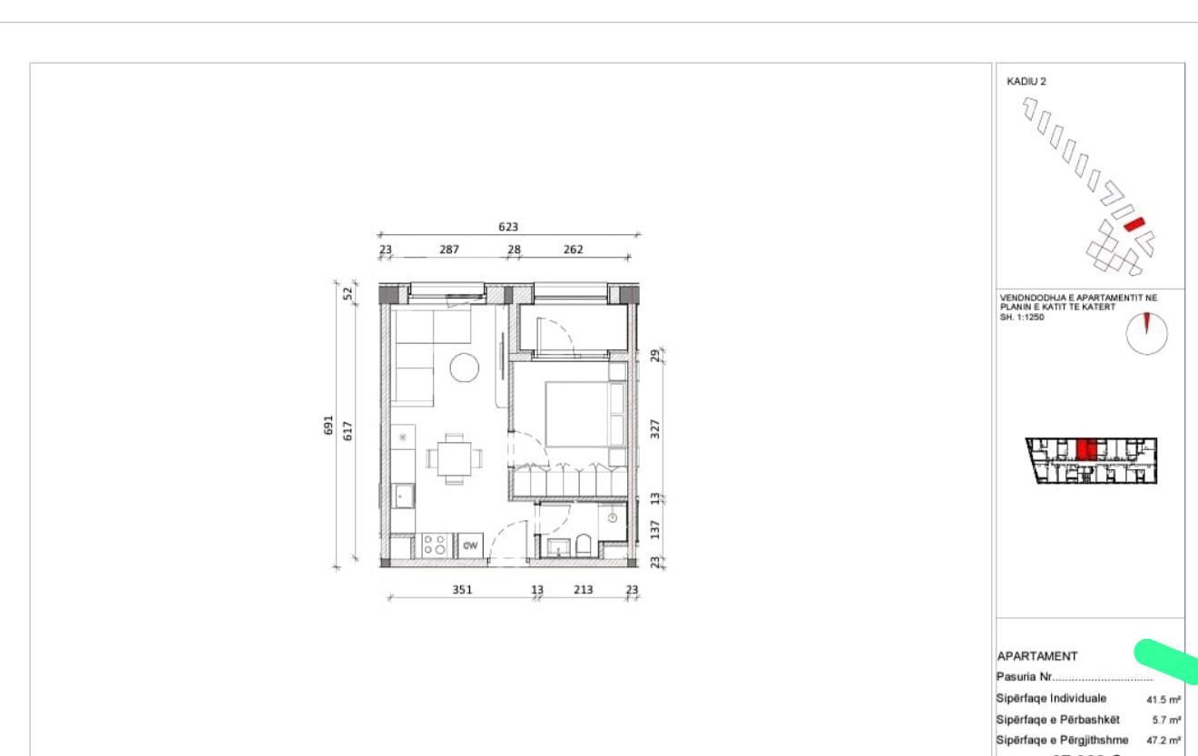 Shes Ap 1+1 81.000 Euro,Ali Demi, Pagese me keste