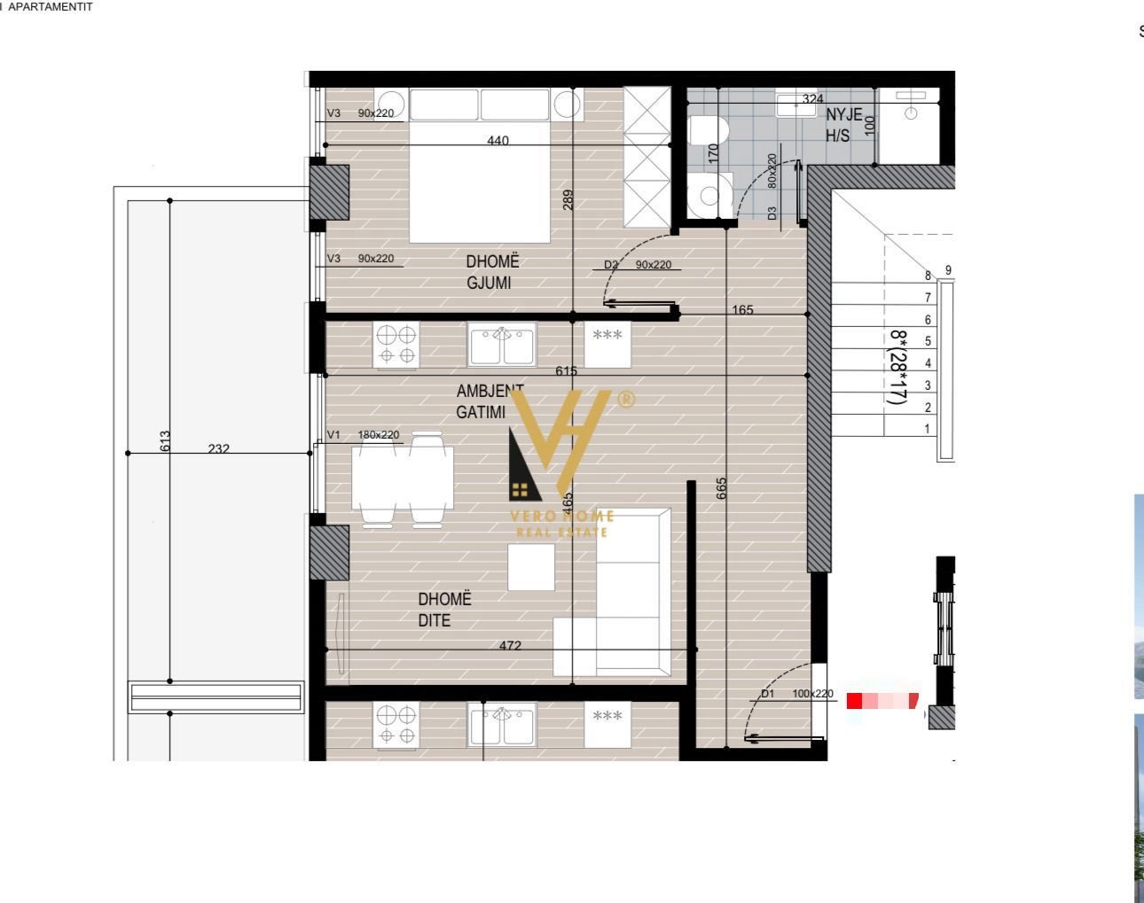 1+1 TE KOM. PEPA, FUSHA E AVIACIONIT 123.500 EURO