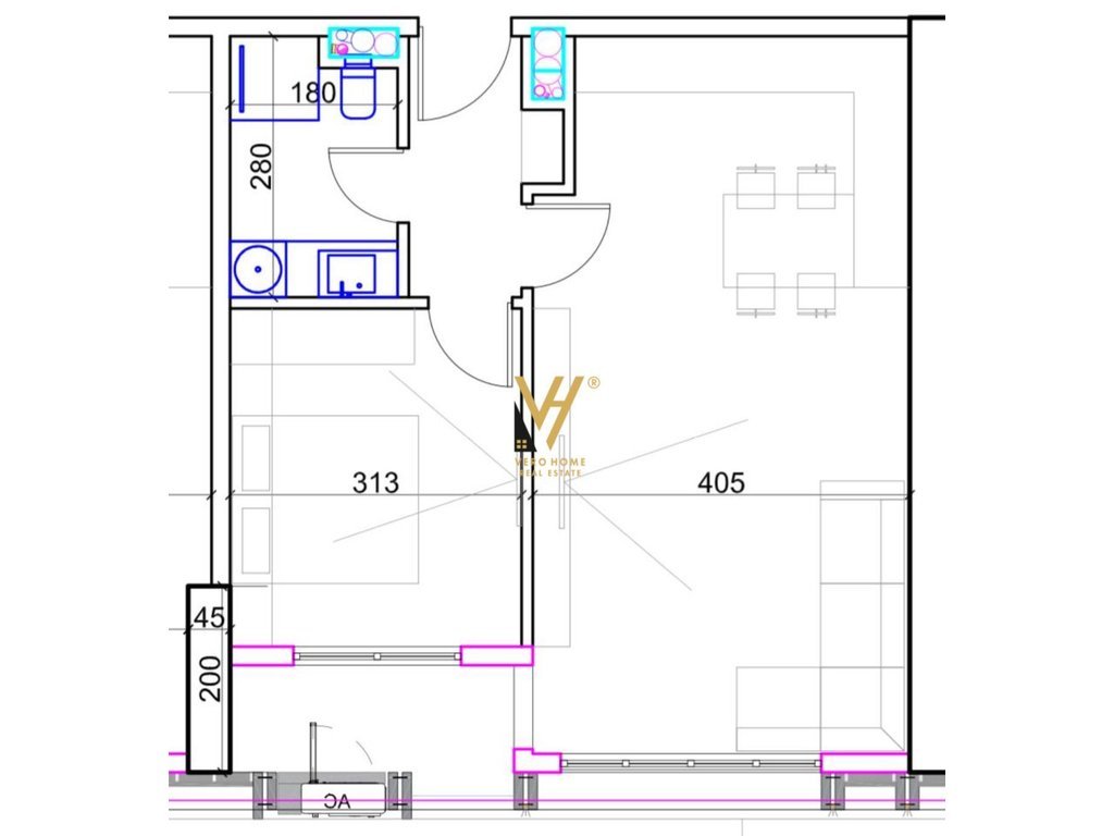 1+1 TE UNITED TOWERS, KOMUNA E PARISIT 186.000 EUR