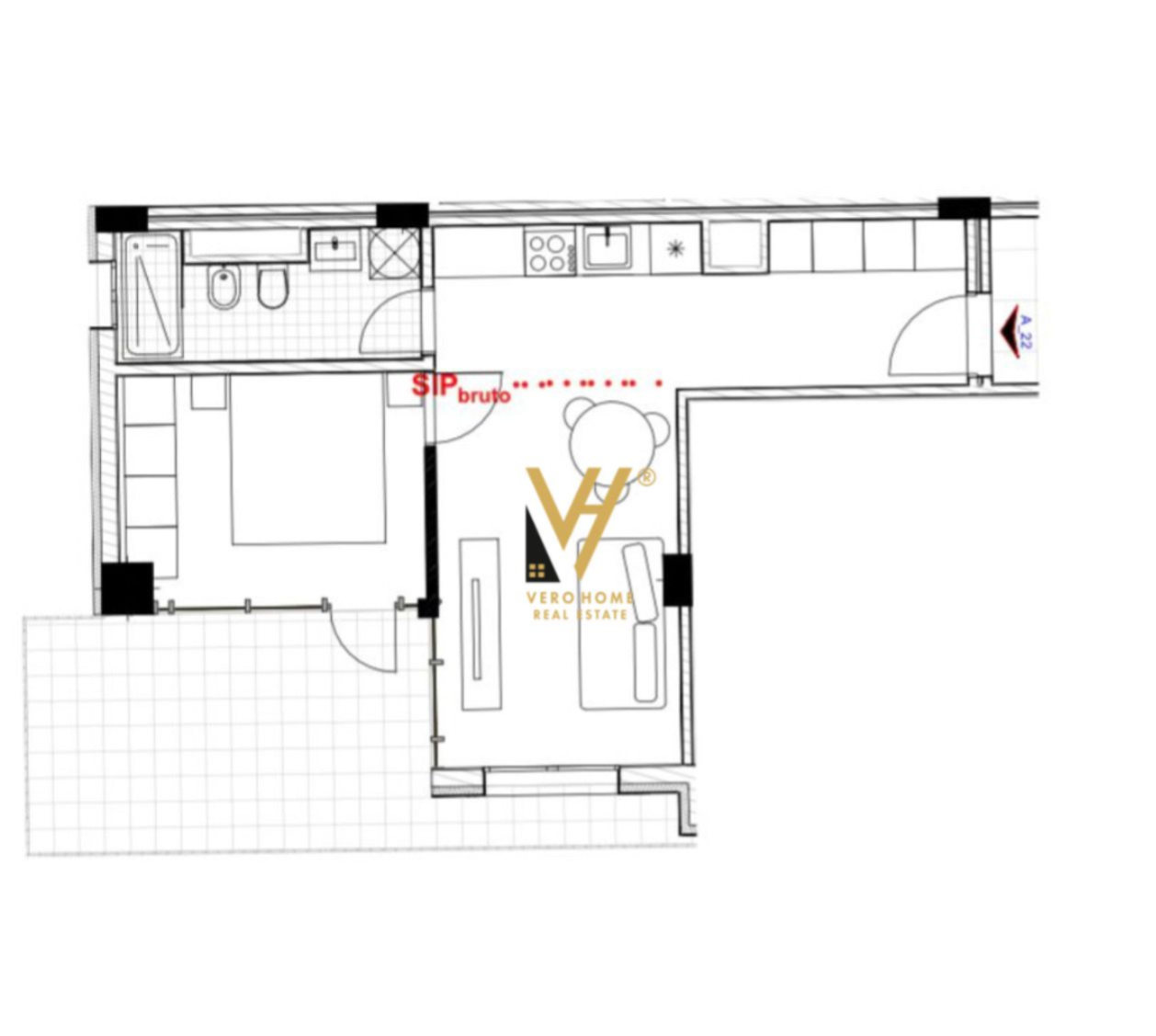 1+1 NE ASTIR, RIVER PARK 71.900 EURO