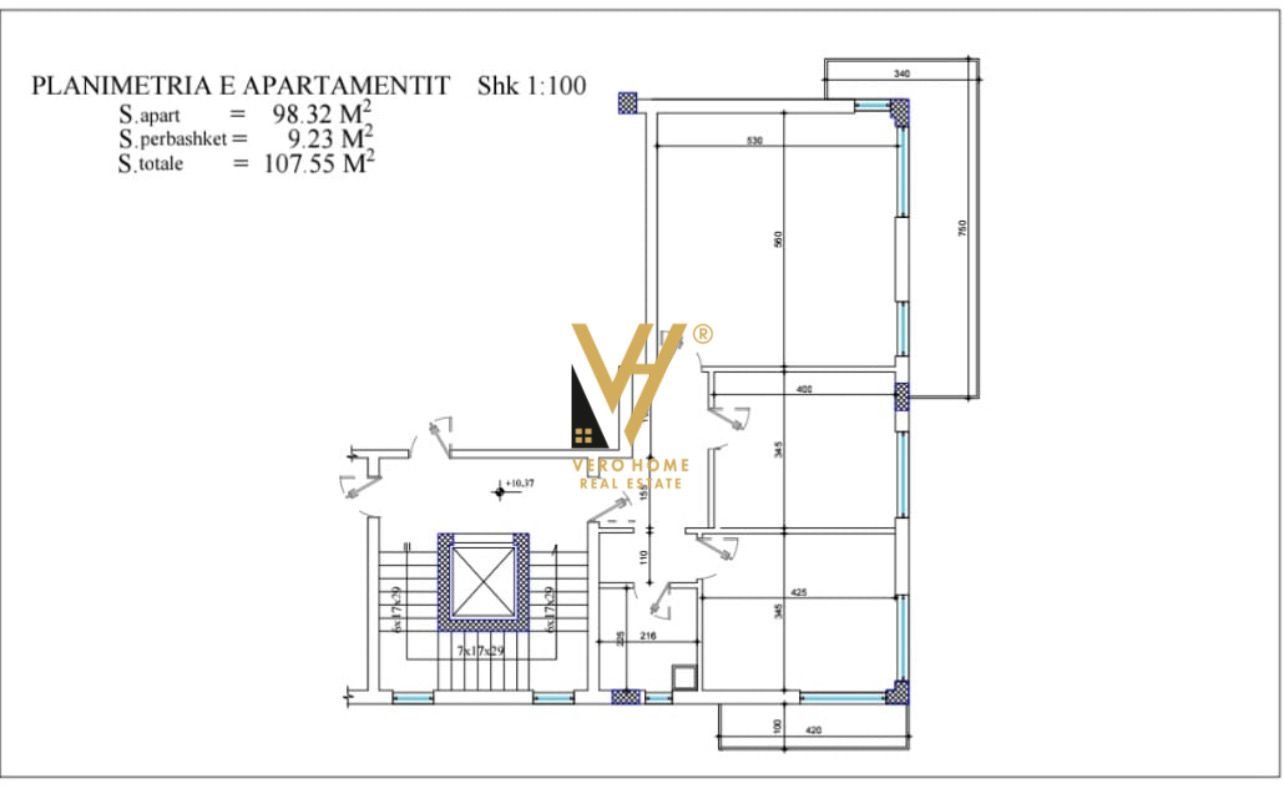 APARTAMENT 2+1+BLK TE LIQENI I THATE 263.500 EURO