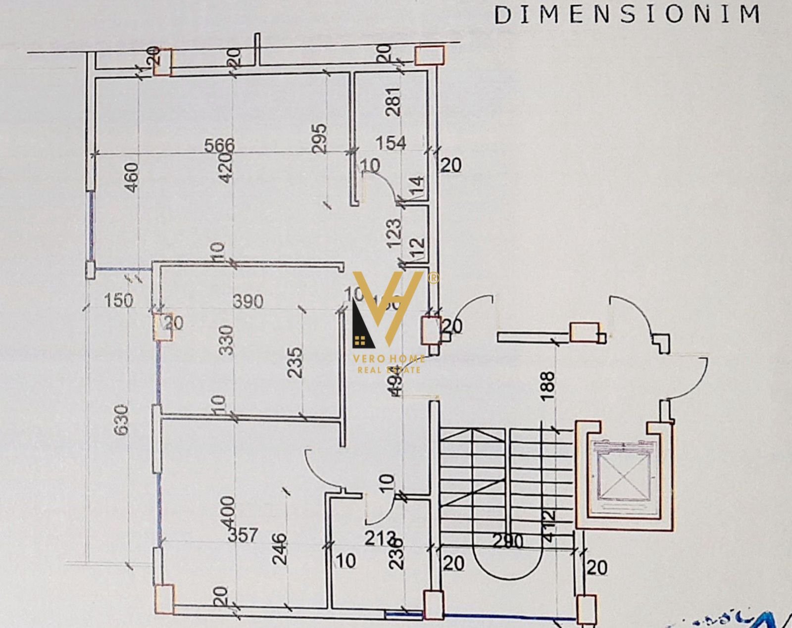 APARTAMENT 2+1+BLK TE FRESKU 160.000 EURO